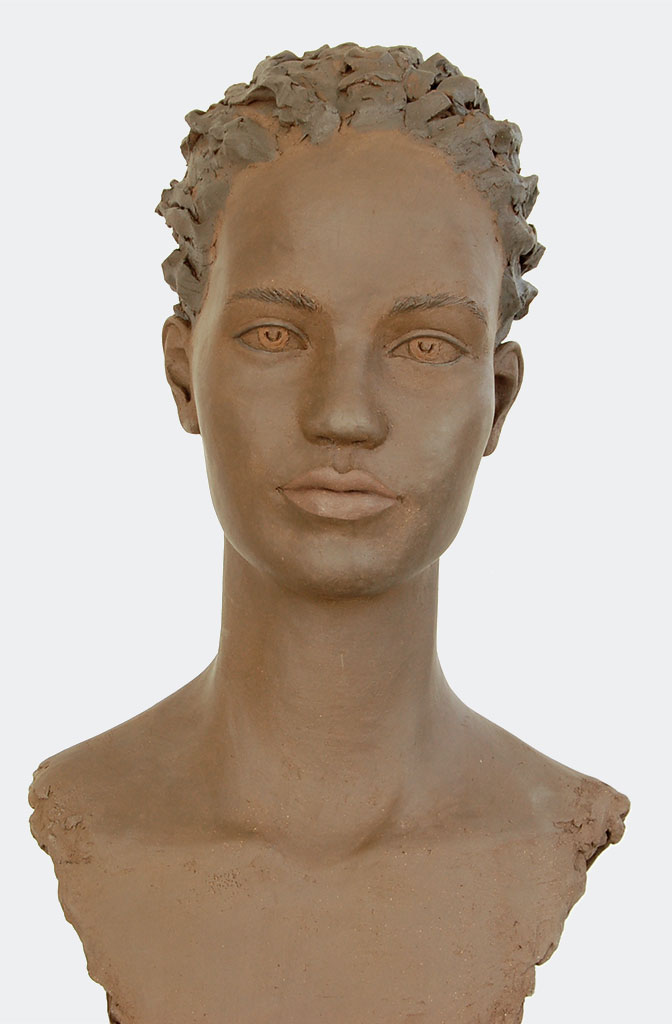 Nunguja, Terrakotta engobiert, 49x26x27 cm, 2020
