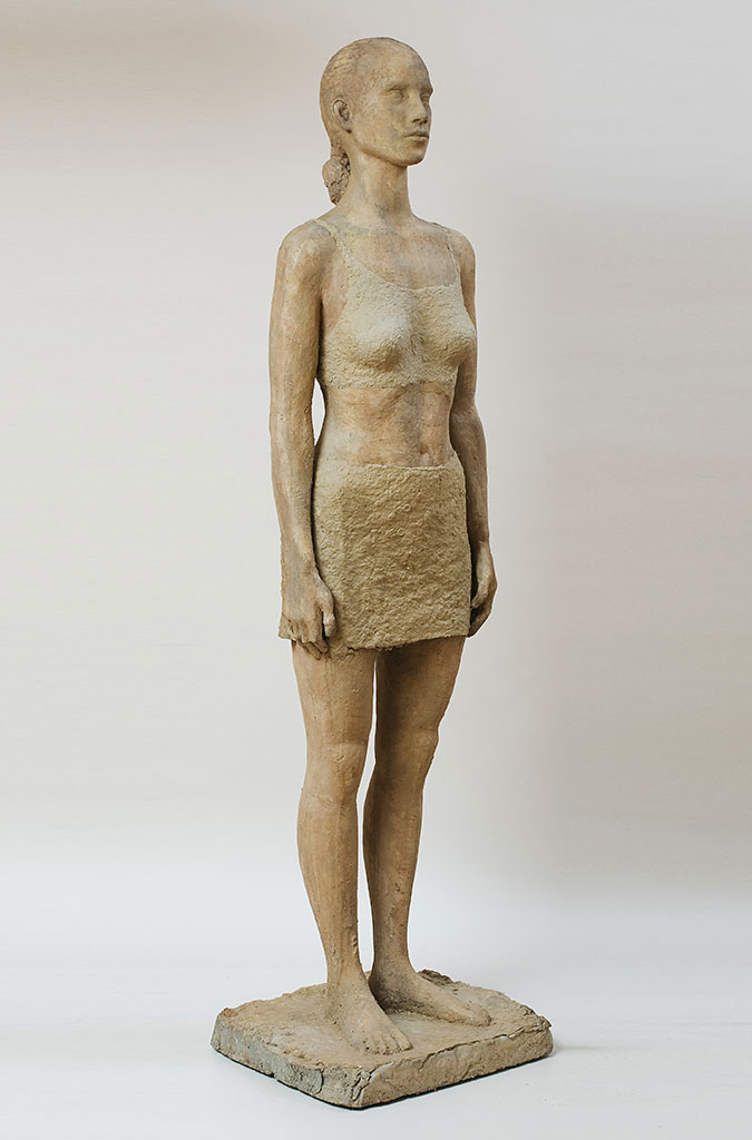 Ragazza Romana, Steinguss getönt und Zellstoff, 170 cm, 2003